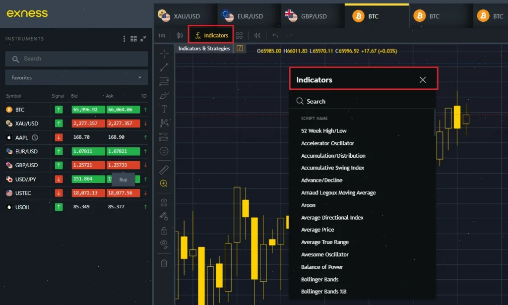 ex terminal indicators