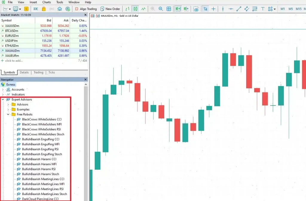 expert advisors bot exness